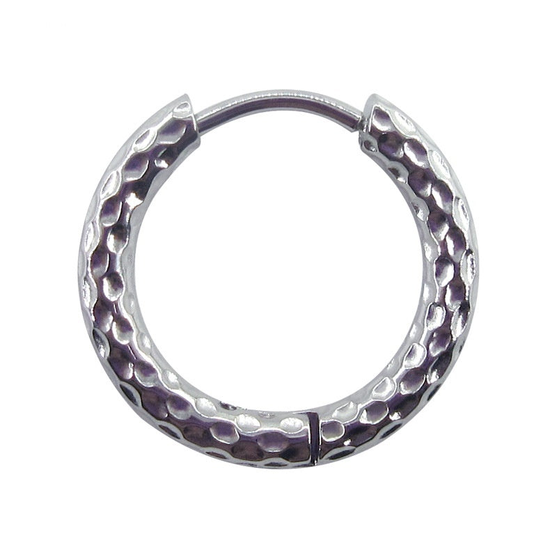 Stainless Steel Earrings High-grade Round Ear Clip