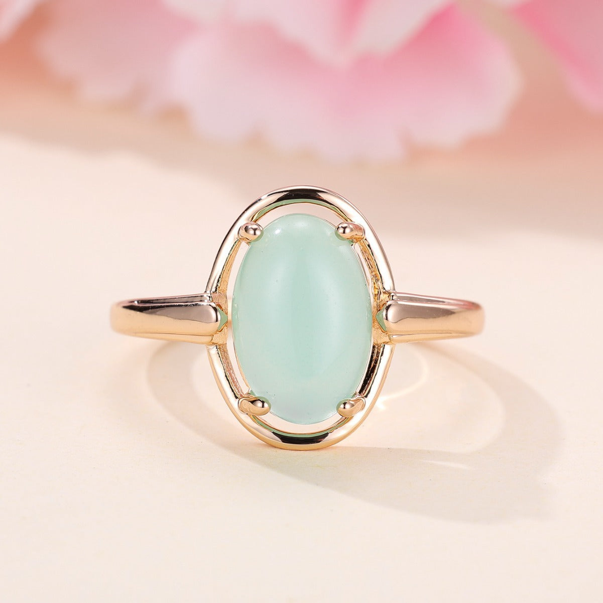 Champagne Gold Frosted BW392 Egg Ring