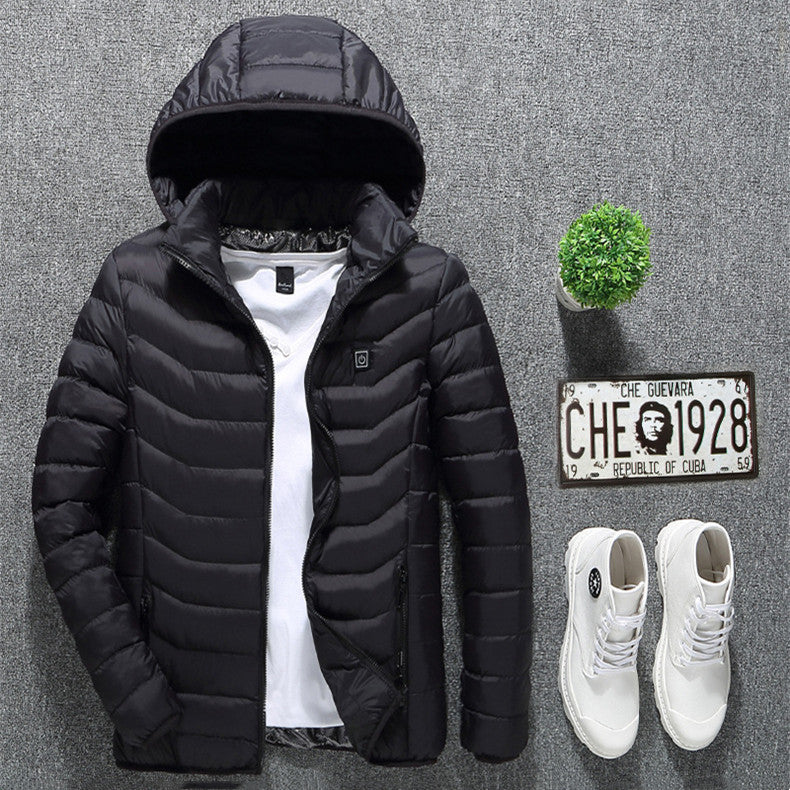 New Heated Jacket Coat USB Electric Jacket Cotton Coat Heater Thermal Clothing Heating Vest Women Clothes Winter
