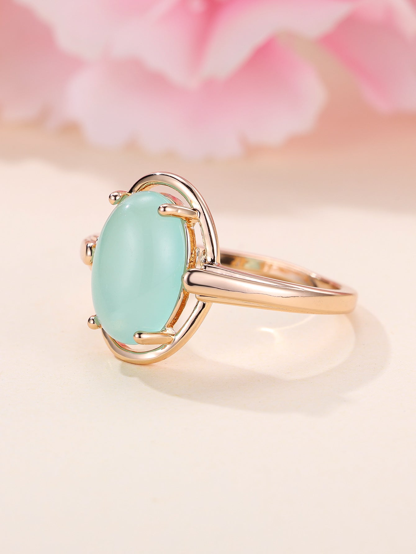 Champagne Gold Frosted BW392 Egg Ring