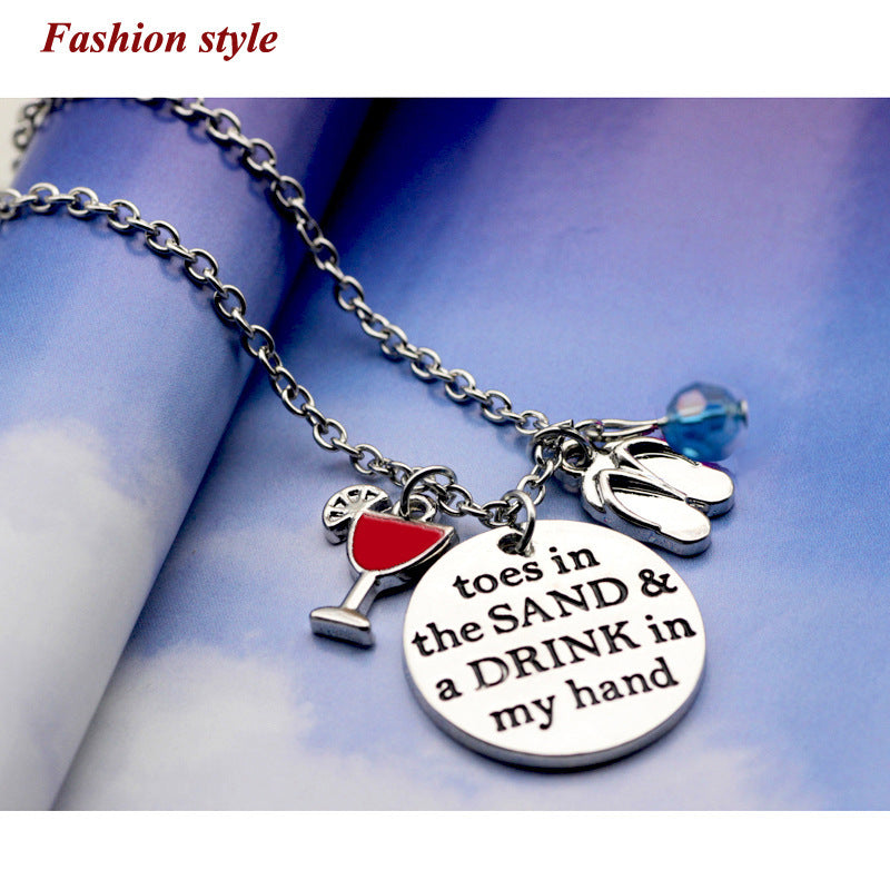 N267 Stylish Simple And Versatile Letter Women's Necklace
