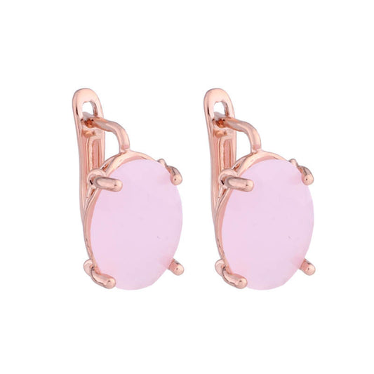 Romantic Retro 1014 Oval European And American Ear Clip