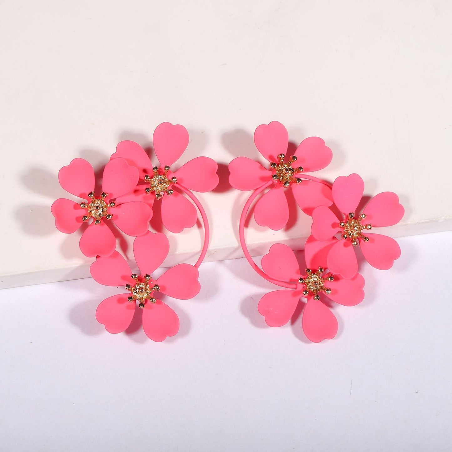 Camellia Ear Studs Ornament High-grade Special Interest Light Luxury