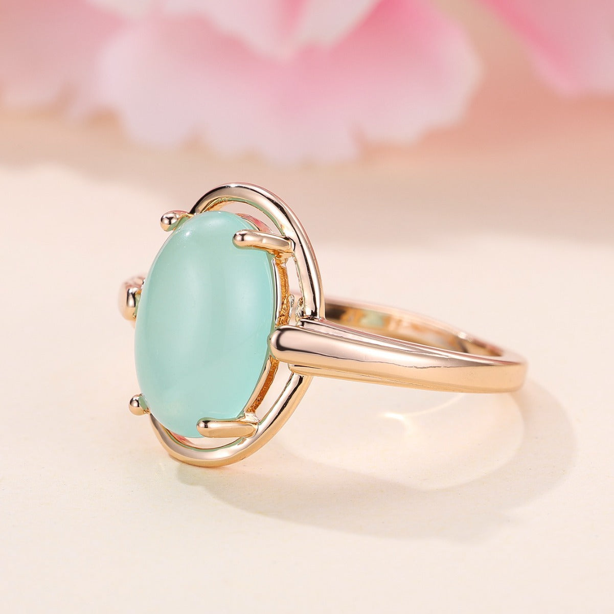 Champagne Gold Frosted BW392 Egg Ring