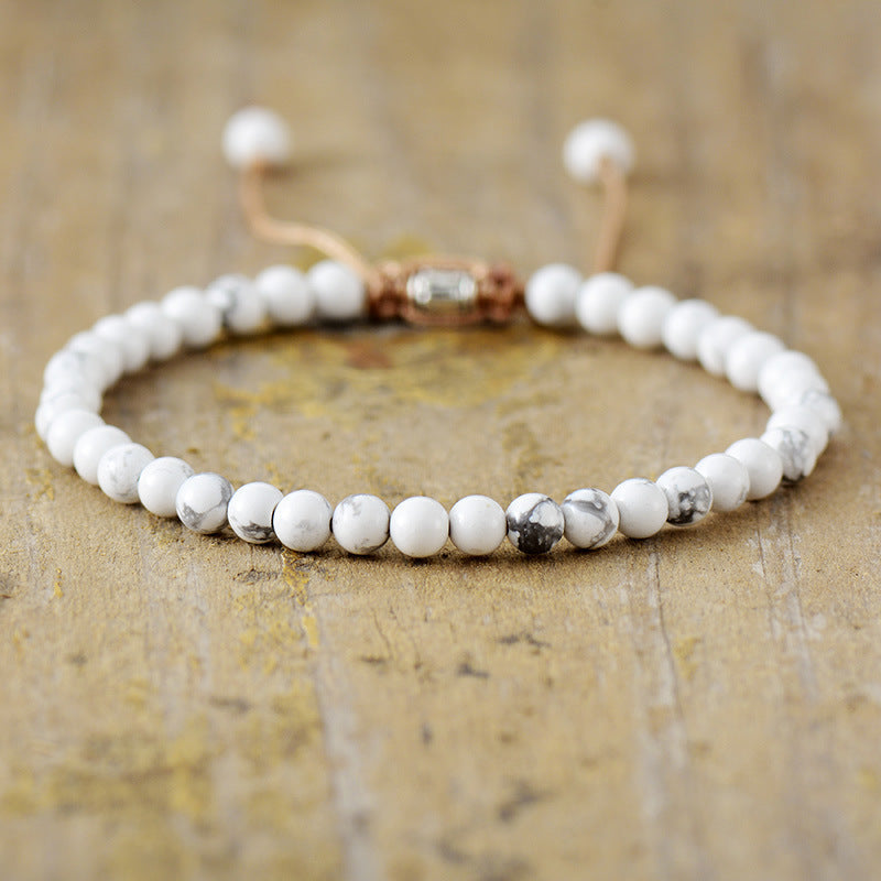 Simple Natural Stone Beaded Bracelet