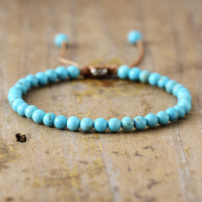 Simple Natural Stone Beaded Bracelet