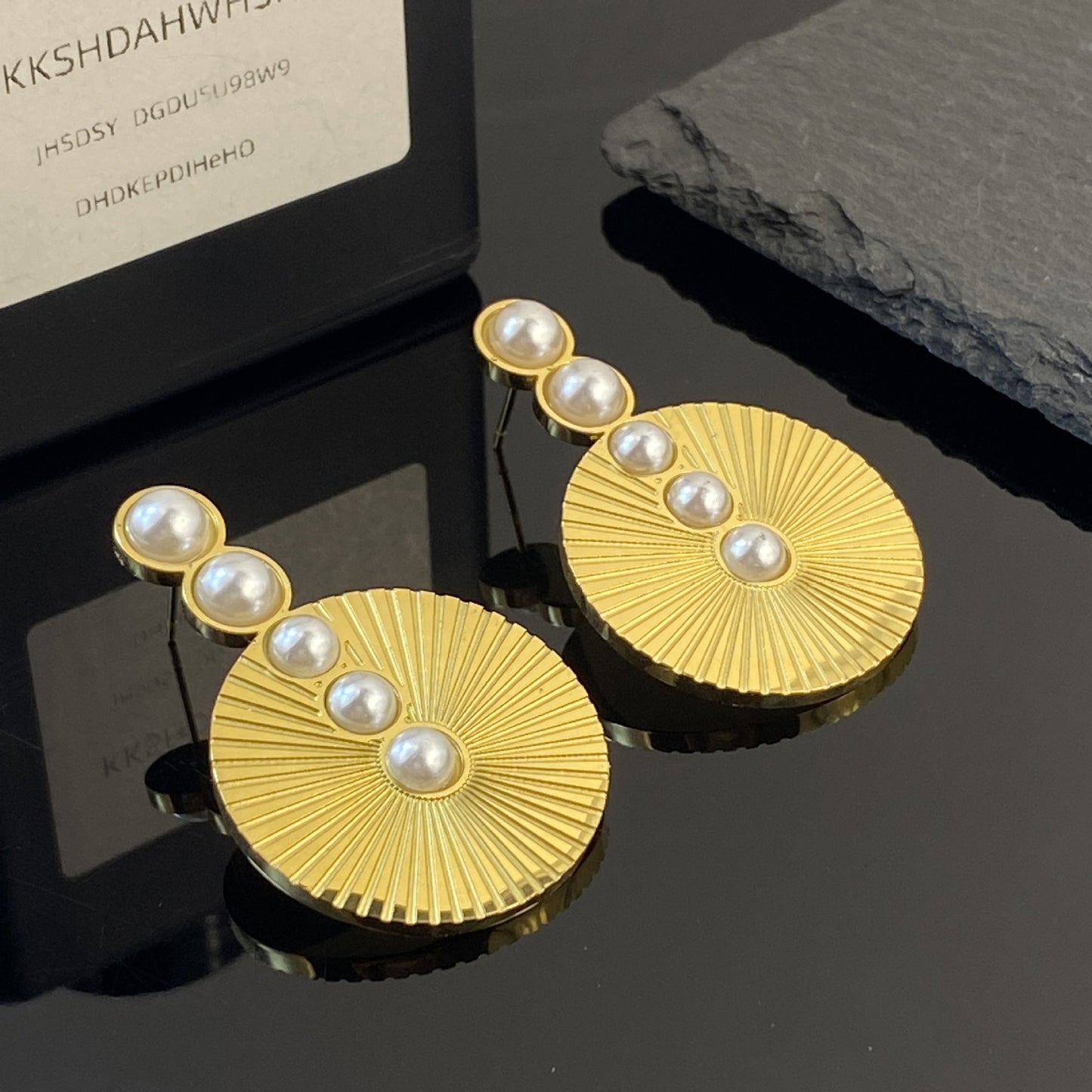 Simple Gold Eight Awn Star Titanium Steel Necklace