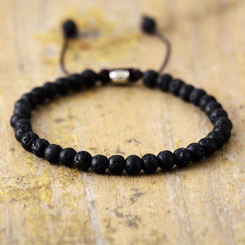 Simple Natural Stone Beaded Bracelet