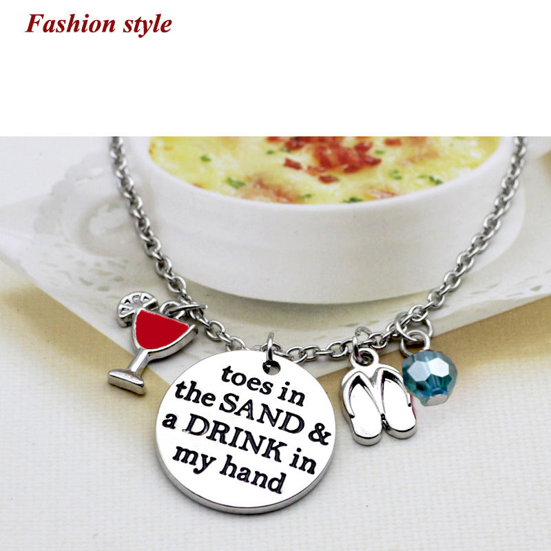 N267 Stylish Simple And Versatile Letter Women's Necklace