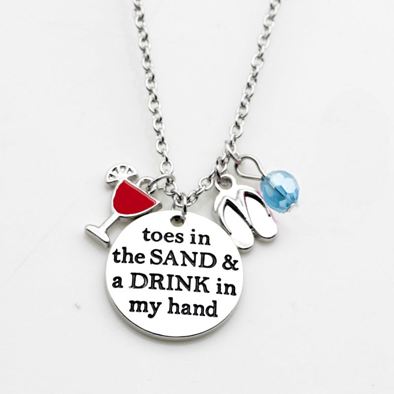 N267 Stylish Simple And Versatile Letter Women's Necklace