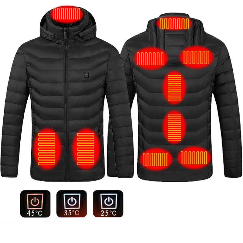 New Heated Jacket Coat USB Electric Jacket Cotton Coat Heater Thermal Clothing Heating Vest Women Clothes Winter