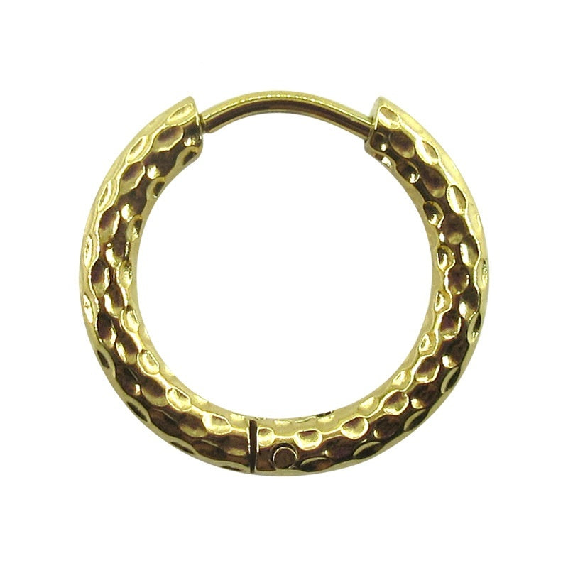 Stainless Steel Earrings High-grade Round Ear Clip