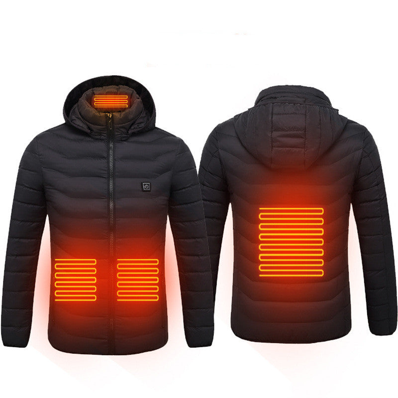 New Heated Jacket Coat USB Electric Jacket Cotton Coat Heater Thermal Clothing Heating Vest Women Clothes Winter