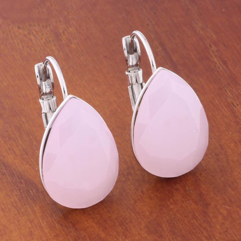 Water Drop Color Earrings Female Fashion Temperament