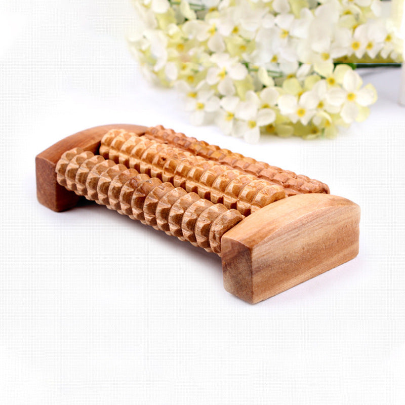 Multifunctional Solid Wood Foot Massage Wheel