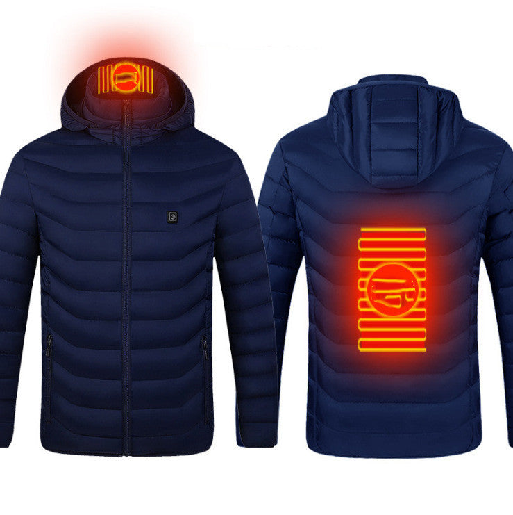 New Heated Jacket Coat USB Electric Jacket Cotton Coat Heater Thermal Clothing Heating Vest Women Clothes Winter