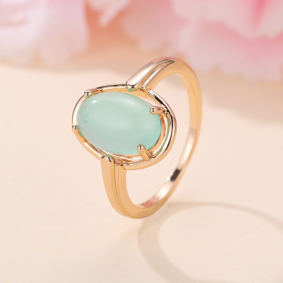 Champagne Gold Frosted BW392 Egg Ring