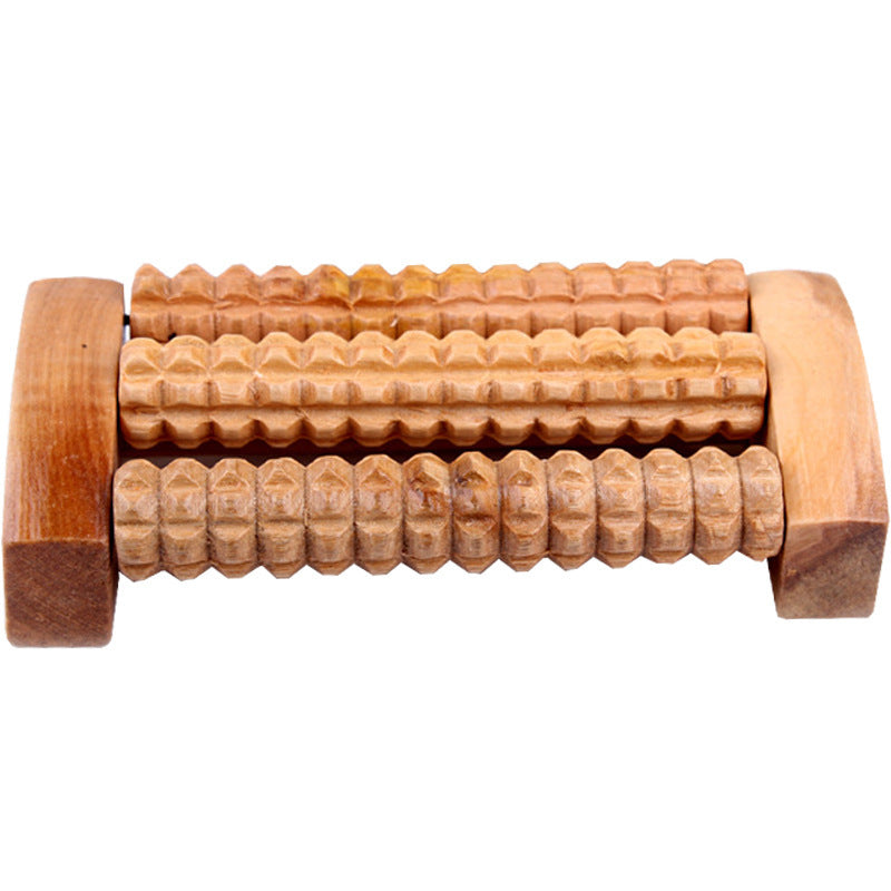 Multifunctional Solid Wood Foot Massage Wheel