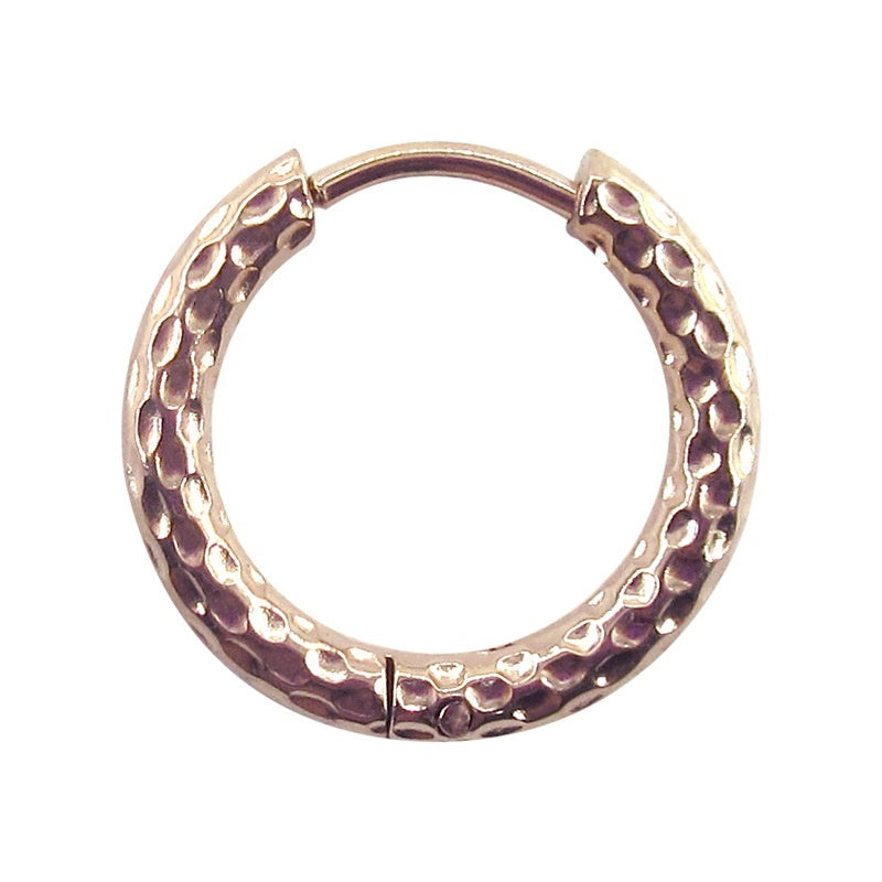 Stainless Steel Earrings High-grade Round Ear Clip