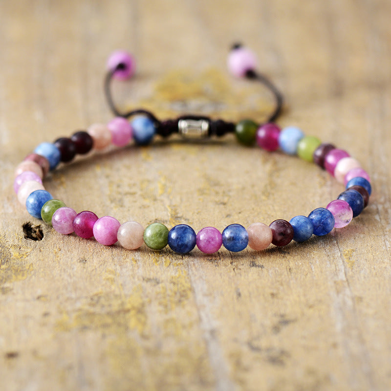 Simple Natural Stone Beaded Bracelet