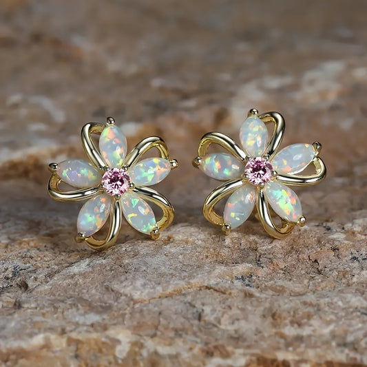 Women's Cherry Blossom Fashion Simple Stud Earrings