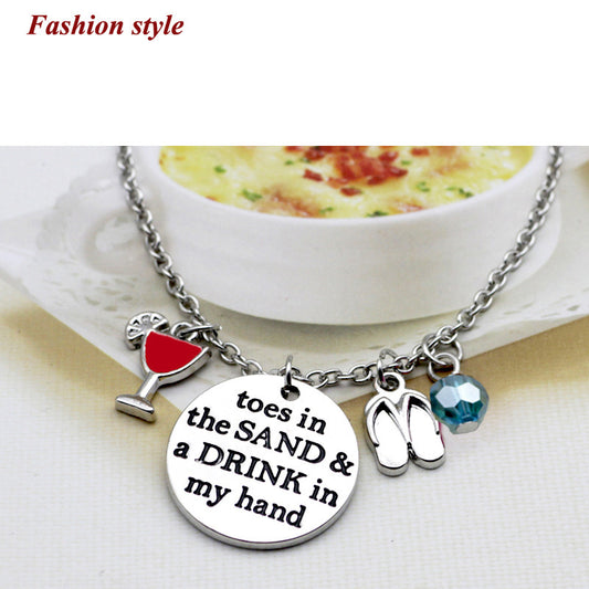 N267 Stylish Simple And Versatile Letter Women's Necklace