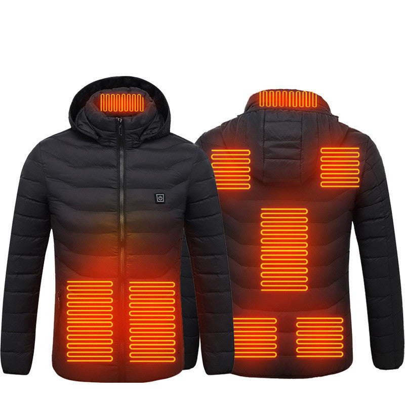 New Heated Jacket Coat USB Electric Jacket Cotton Coat Heater Thermal Clothing Heating Vest Women Clothes Winter